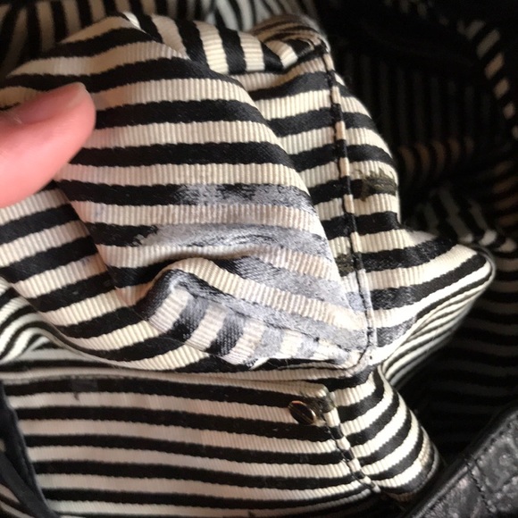 L.A.M.B. Black/cream/tan hobo bag - Picture 5 of 8